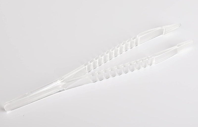 LUERFLEX Disposable Sterile Forceps Tweezers 5inch 125mm length Individually Wrapped Transparent Blue Pack of 12 - Image 5